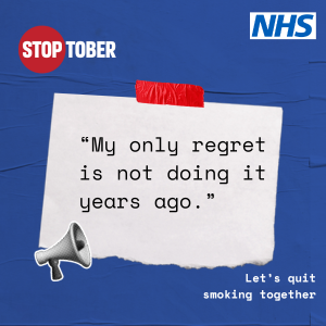 Stoptober – “Quitting smoking has been the best thing I’ve ever done”
